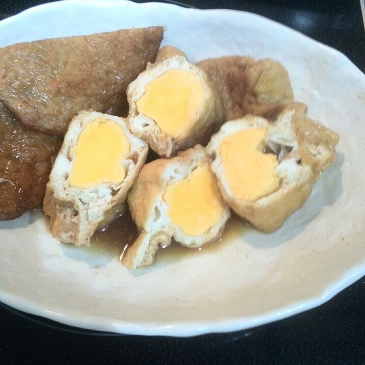 油揚げの卵きんちゃく煮